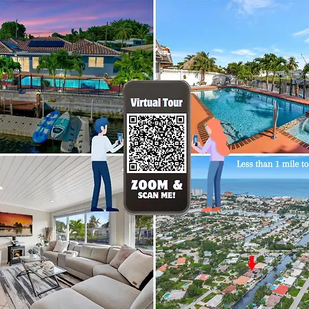 Casa By The Cove 3 Bedroom 2 Bath Plus Office Intracoastal Front With Heated Pool And Spa